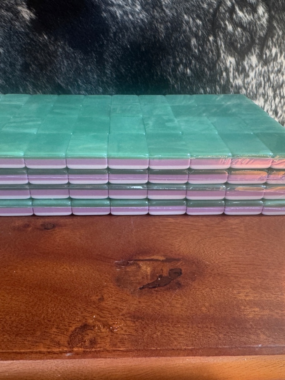 American Mahjong Tile Set NEW, 7 day deliver:Jade with lavender-Pink, cream face - Picture 11 of 11